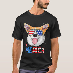 Merica 4 De Julio Camisetas Niños Chicas Cachorro