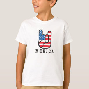 Merica divertido el 4 de julio embroma la camisa