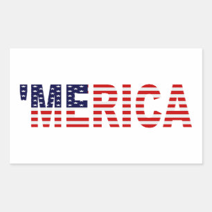 'MERICA Pegatinas de Bandera de Estados Unidos
