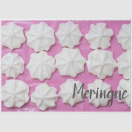 Meringues en regalo de papel rosa