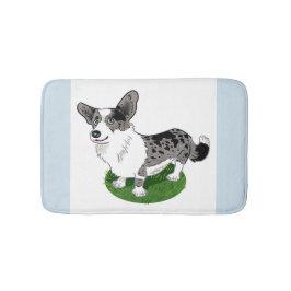 Merle azul Corgi Cardigan - alfombra de baño / Mas