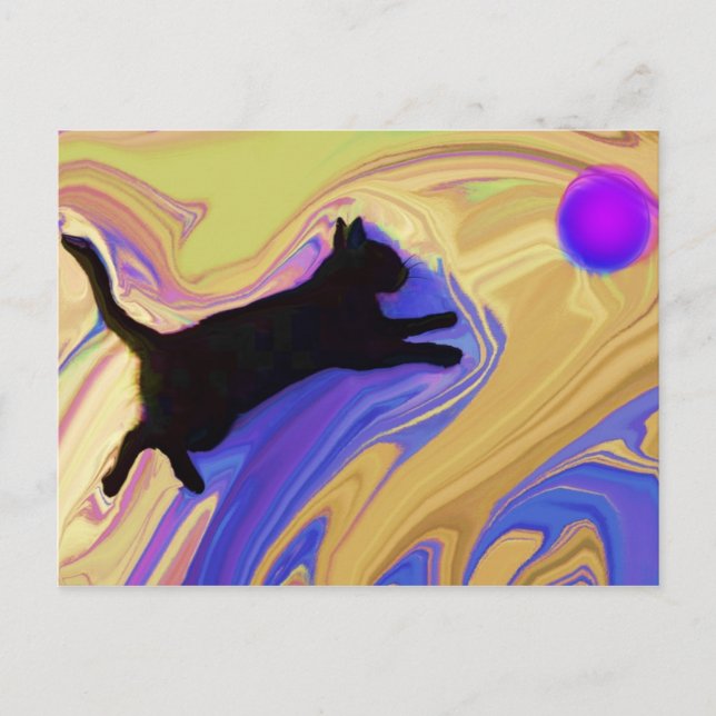 Merlin Jugando postal (Anverso)