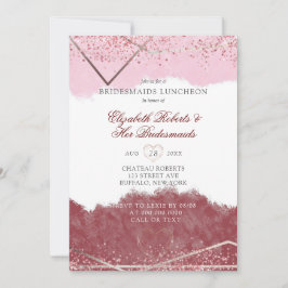 Merlot y Rubor Pink Bridesmaids Luncheon