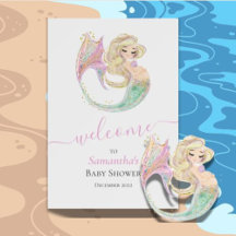 Mermaid Baby Shower dulce madre para ser