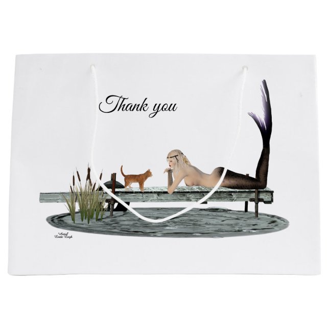 Mermaid En La Bolsa De Regalo De La Mochila (Anverso)