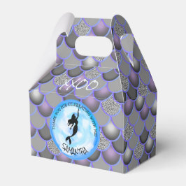 Mermaid Sea Black Gray Scales Gracias Caja De Favo