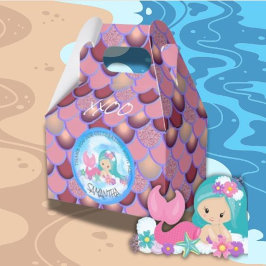 Mermaid Sea Purple Pink Scales Gracias Caja De Fav