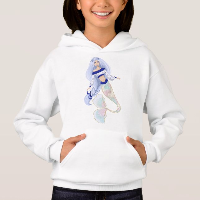 Mermaid Snow Maiden Kid hoodie (Anverso)