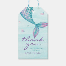 Mermaid Tail Under the Sea Birthday, etiqueta de r