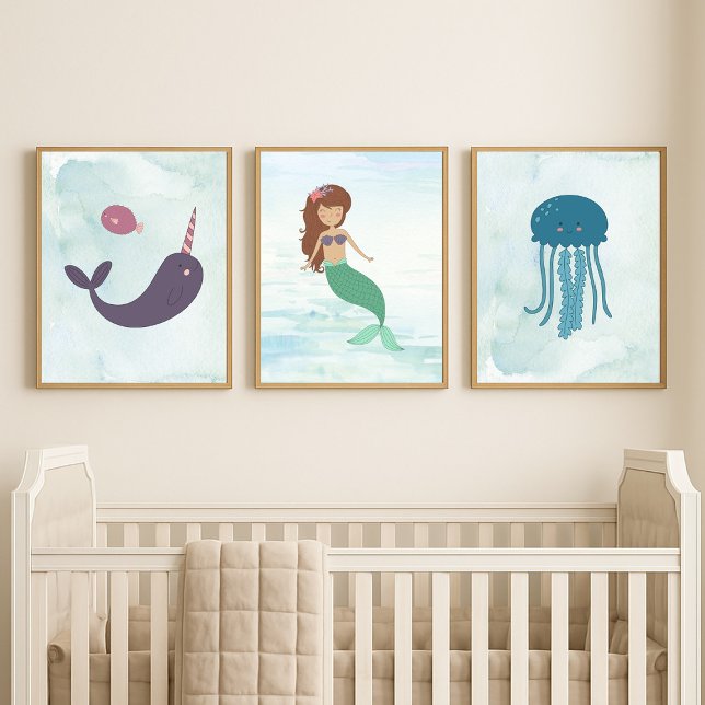 Mermaid Under The Sea 3 Print Set (Subido por el creador)