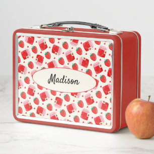 Mermelada de Fresas Bonitas y Corazones Patrón Niñ