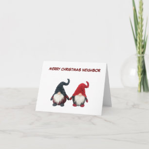 **MEROSOS VECINOS DE NAVIDAD** TARJETA DE HUMOR DE