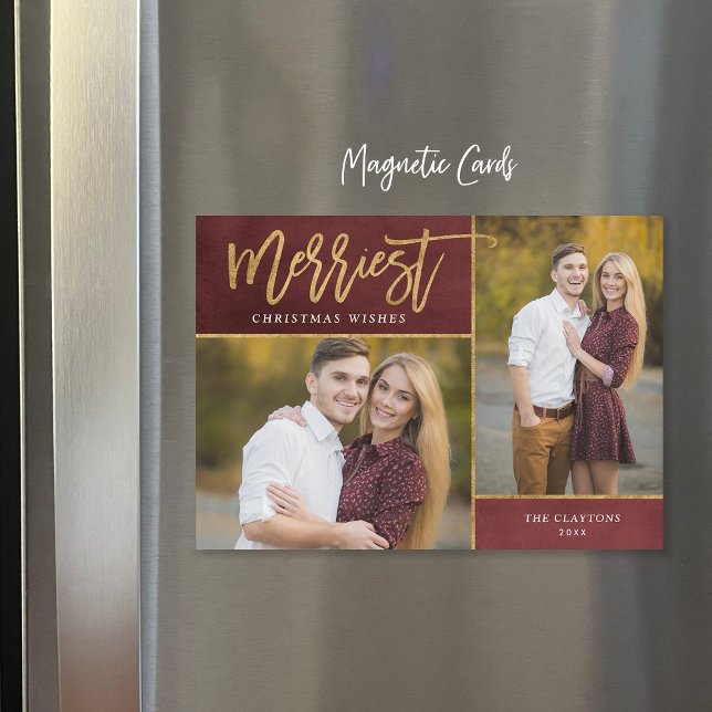 Merriest Faux Relieve metalizado 2 Photo Magnetic  (Subido por el creador)