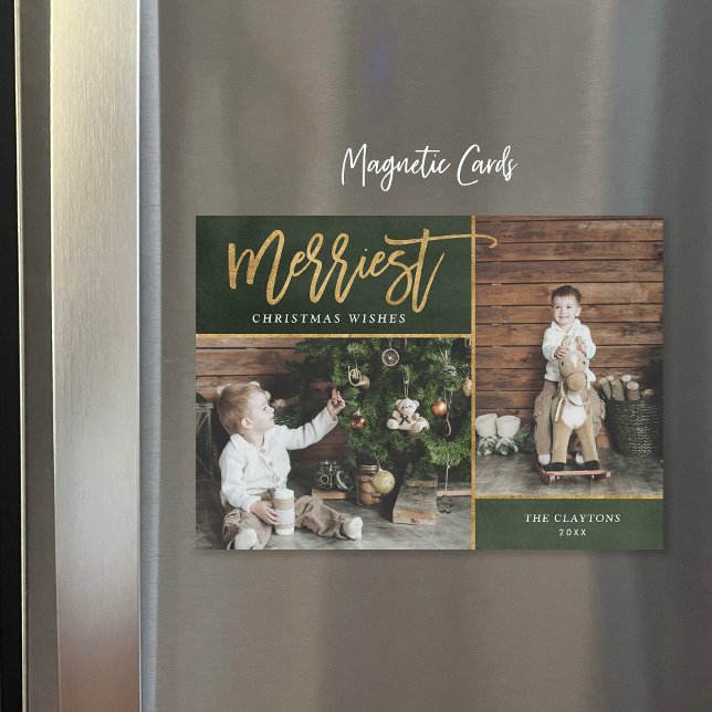 Merriest Faux Relieve metalizado 2 Photo Magnetic  (Subido por el creador)