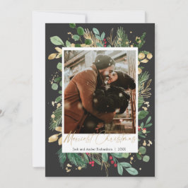 Merriest Navidades moras de oro rojo negro