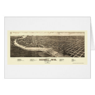 Merrill, mapa panorámico de los WI - 1883