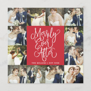 Merrily Ever After Boda Fiesta 12 Tarjeta de Fotos
