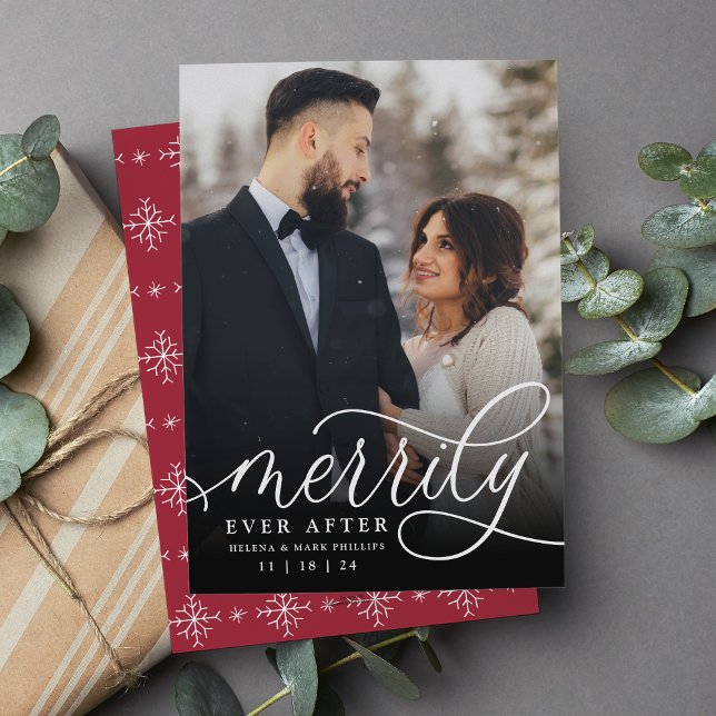 Merrily Ever después | Invitación Boda de vacacion (Subido por el creador)