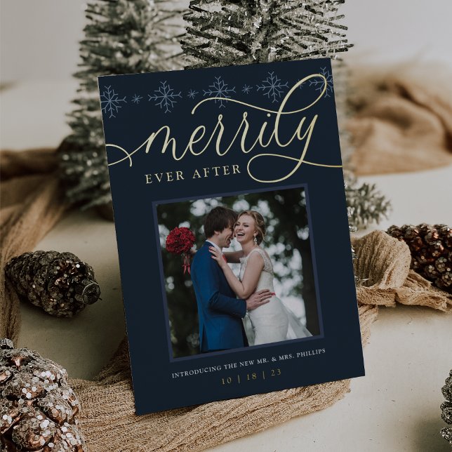 Merrily Ever después | Invitación Boda de vacacion (Subido por el creador)