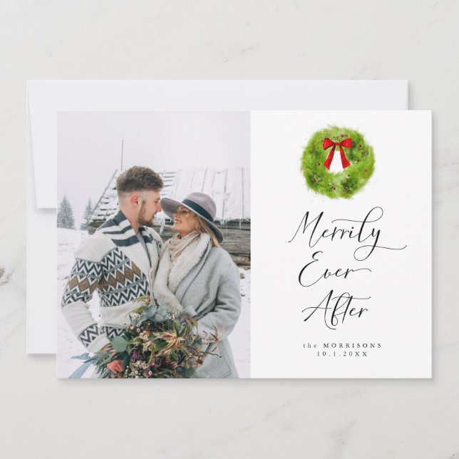 Merrily siempre después de la Invitación Boda (Anverso)