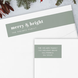 Merry and Bright | Modern Minimal Christmas Green