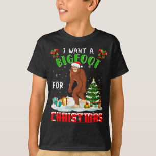 Merry Bigfoot Navidades Pajama Ugly Sweater Santa