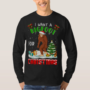 Merry Bigfoot Navidades Pajama Ugly Sweater Santa