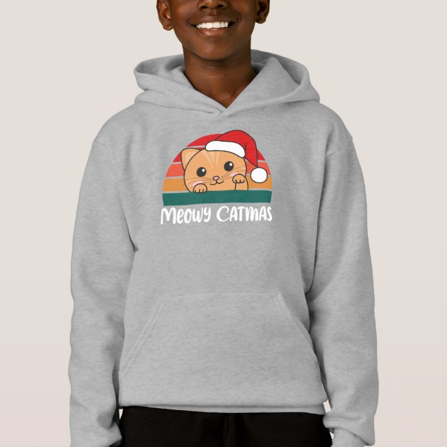 Merry Catmas Funny Cat Navidades Pun (Anverso)