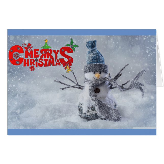 Merry Chirstmas Snowman (Anverso (Horizontal))
