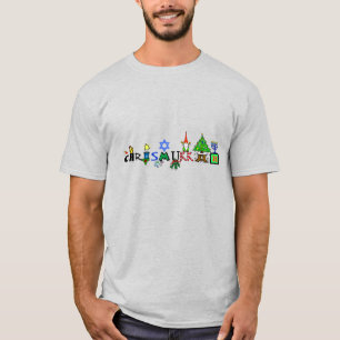 Merry Chrismukkah Gráfica Diversión Camiseta