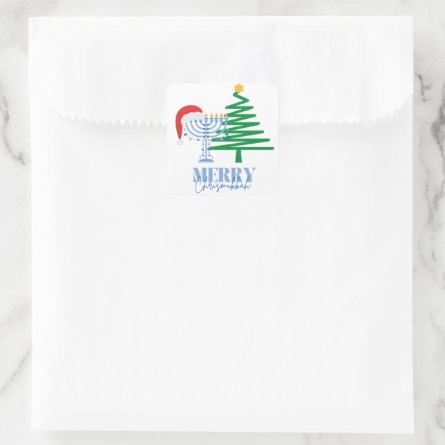 Merry Chrismukkah Pegatina (Bolso)
