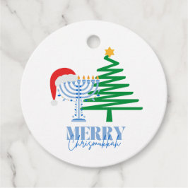Merry Chrismukkah Simple Favor Gift Etiqueta