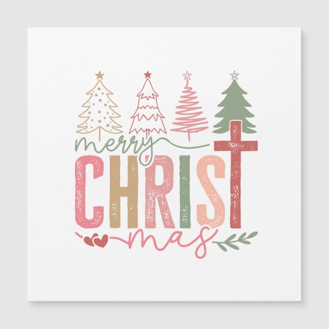 Merry Christ Mas Magnet (Anverso)