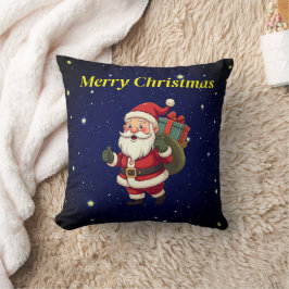Merry Christams Santa Cojín decorativo