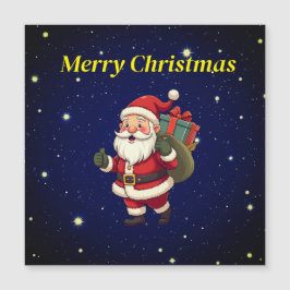 Merry Christams Santa Magnetic Card