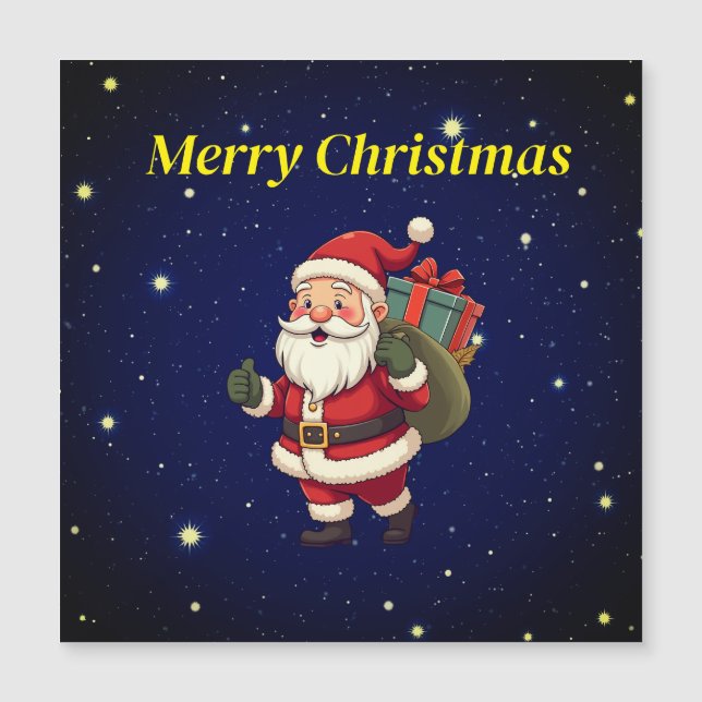 Merry Christams Santa Magnetic Card (Anverso)