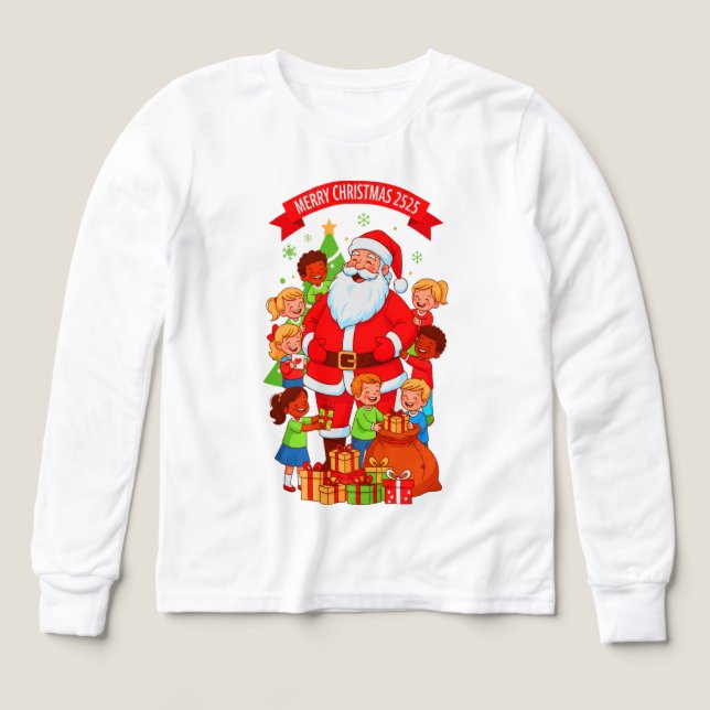 MERRY CHRISTMAS 2525 YOUTH BELLA+CANVAS TRIBLEND (Diseño frontal)