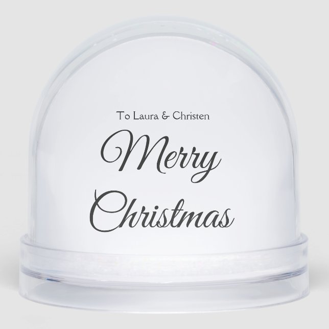 Merry Christmas add name text custom family gift (Anverso)