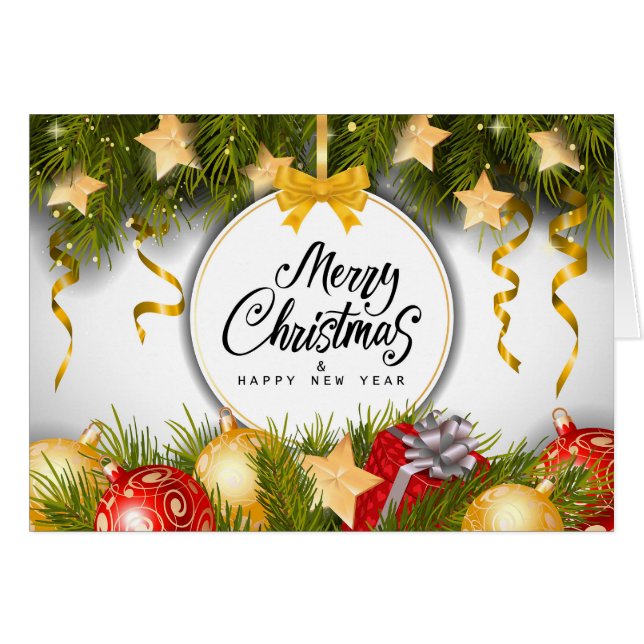Merry Christmas And Happy New Year (Anverso (Horizontal))