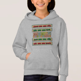 Merry Christmas Block Fiesta Hoodie