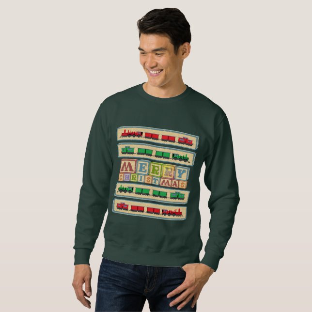Merry Christmas Block Fiesta Sweater (Anverso completo)