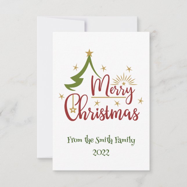 Merry Christmas Card White (Anverso)