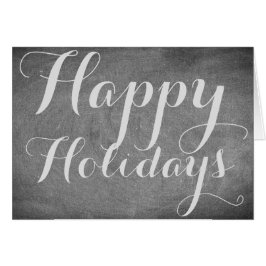 Merry Christmas Chalkboard Typography Black White