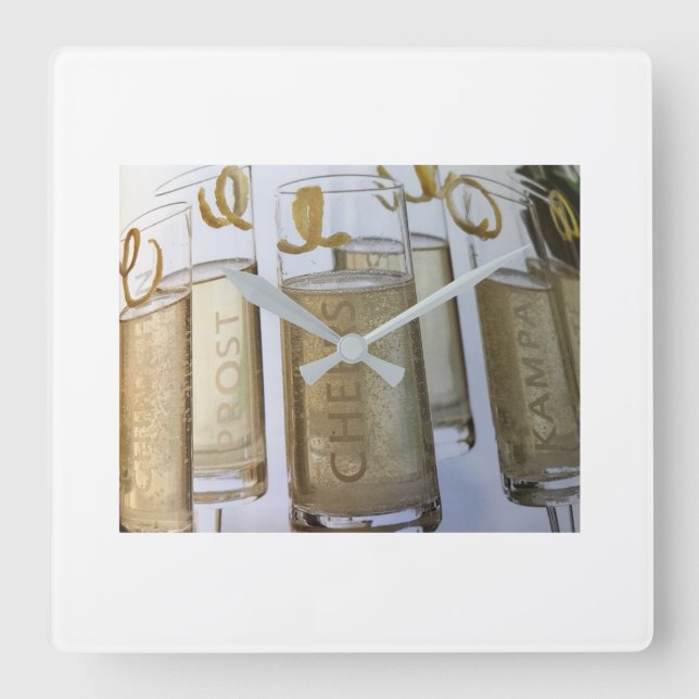 **MERRY CHRISTMAS "CHEERS COCKTAIL" RELOJ (Anverso)