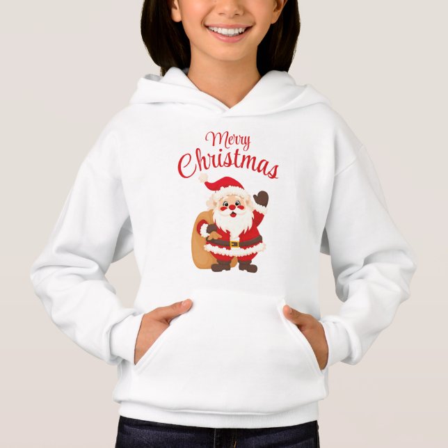 Merry Christmas Cute Cartoon Santa Claus Simple (Anverso)