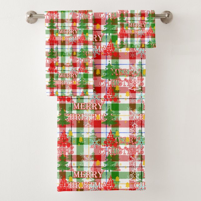 Merry Christmas Decorated Plaid Tartán (Subido por el creador)