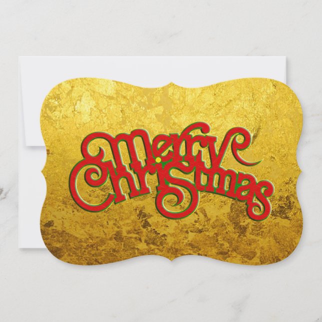 MERRY CHRISTMAS - diseño de texto de navidad vinta (Anverso)