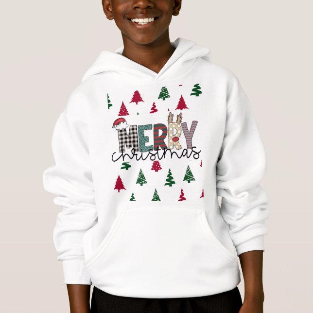 MERRY Christmas” Festive Hoodie (Anverso)