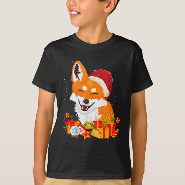 Merry Christmas Fox Foxes Ugly X-mas Sweater Santa (Anverso)
