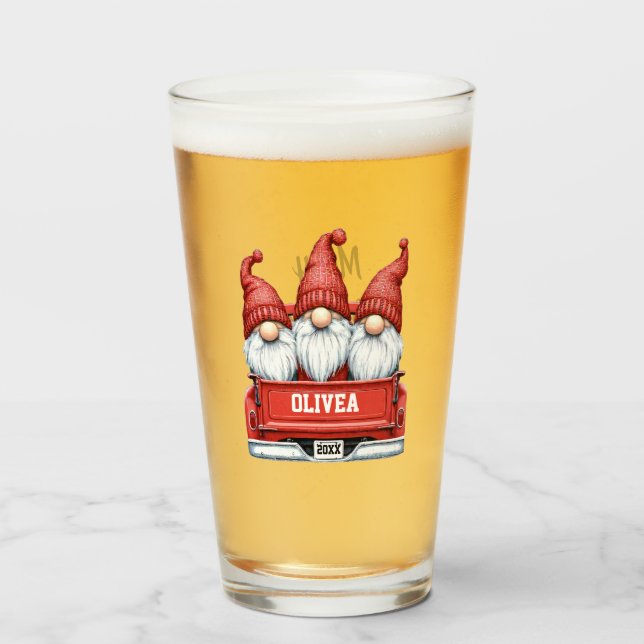 Merry Christmas Gnomes in Truck (Anverso (lleno))